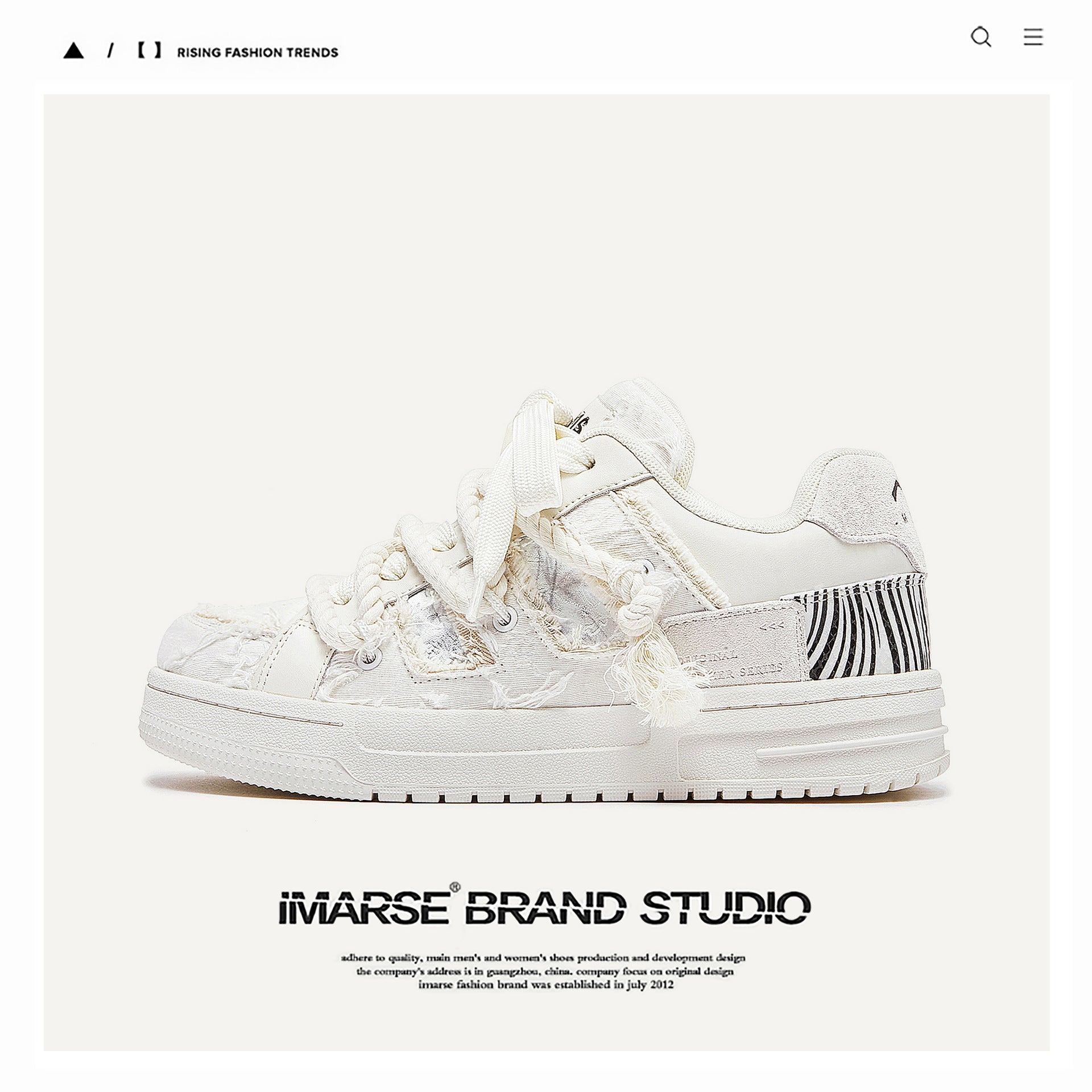 Destruction aesthetics series of white shoes, bread shoes, trendy low-top sneakers, men's shoes for men and women