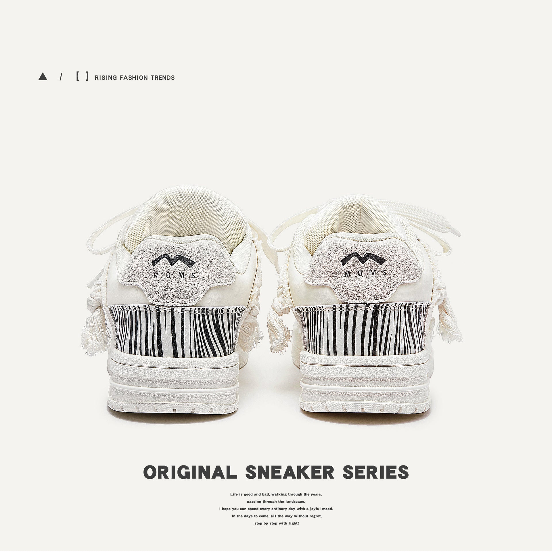 Destruction aesthetics series of white shoes, bread shoes, trendy low-top sneakers, men's shoes for men and women