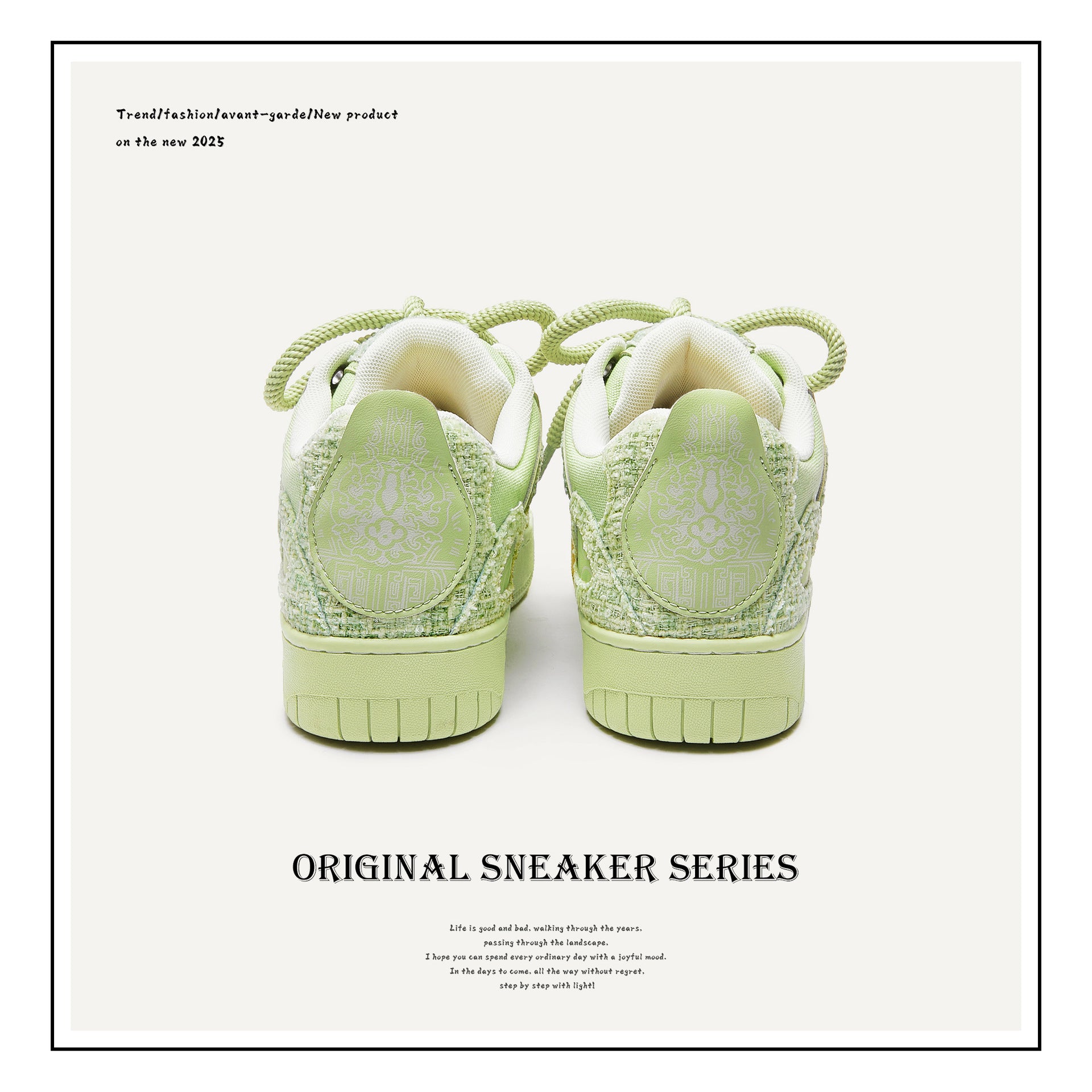 Chinese style design trendy shoes for men and women couples casual sneakers bread shoes men's shoes