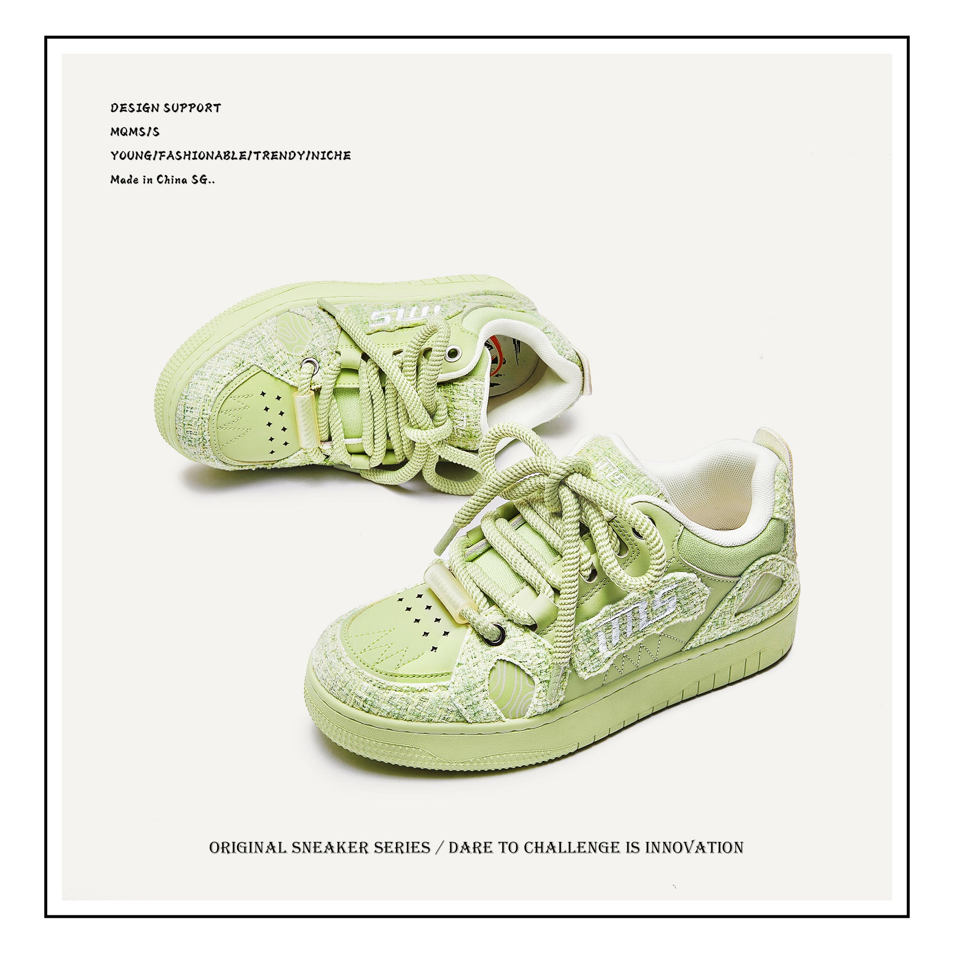 Chinese style design trendy shoes for men and women couples casual sneakers bread shoes men's shoes