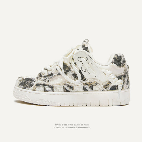 Destruction aesthetics series designer style small Chanel style bread shoes sneakers men's shoes unisex fashion shoes