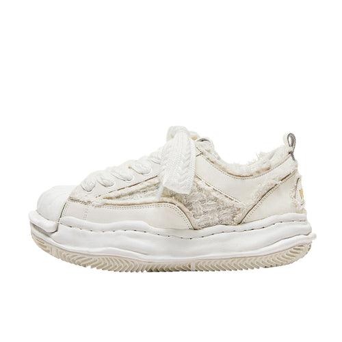 Deconstruction and dissolution series autumn and winter new lace-up thick-soled height-increasing board shoes men's trendy shoes men and women couple shoes