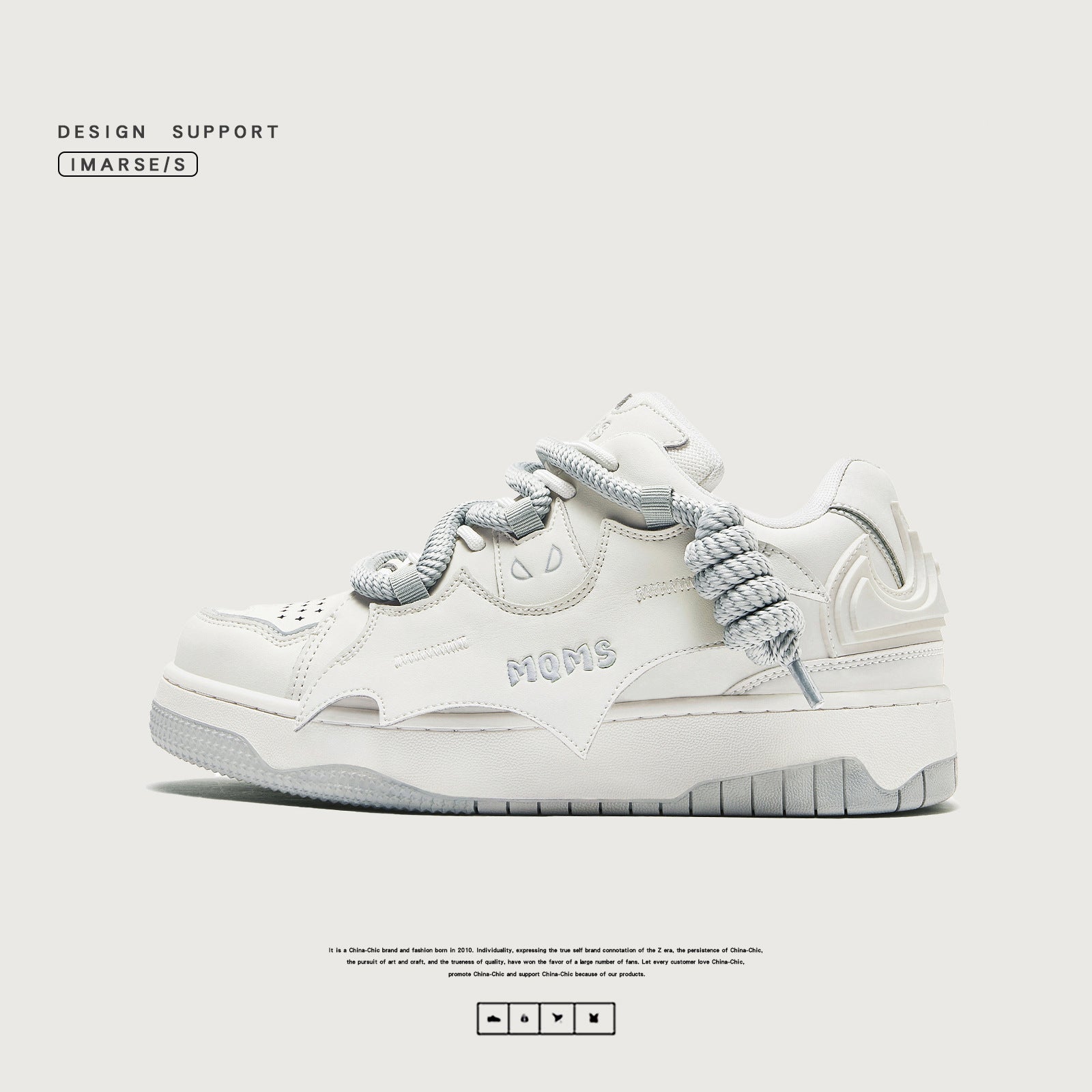 Bat shoes thick-soled street height-increasing sneakers retro bread shoes unisex couple shoes trendy shoes