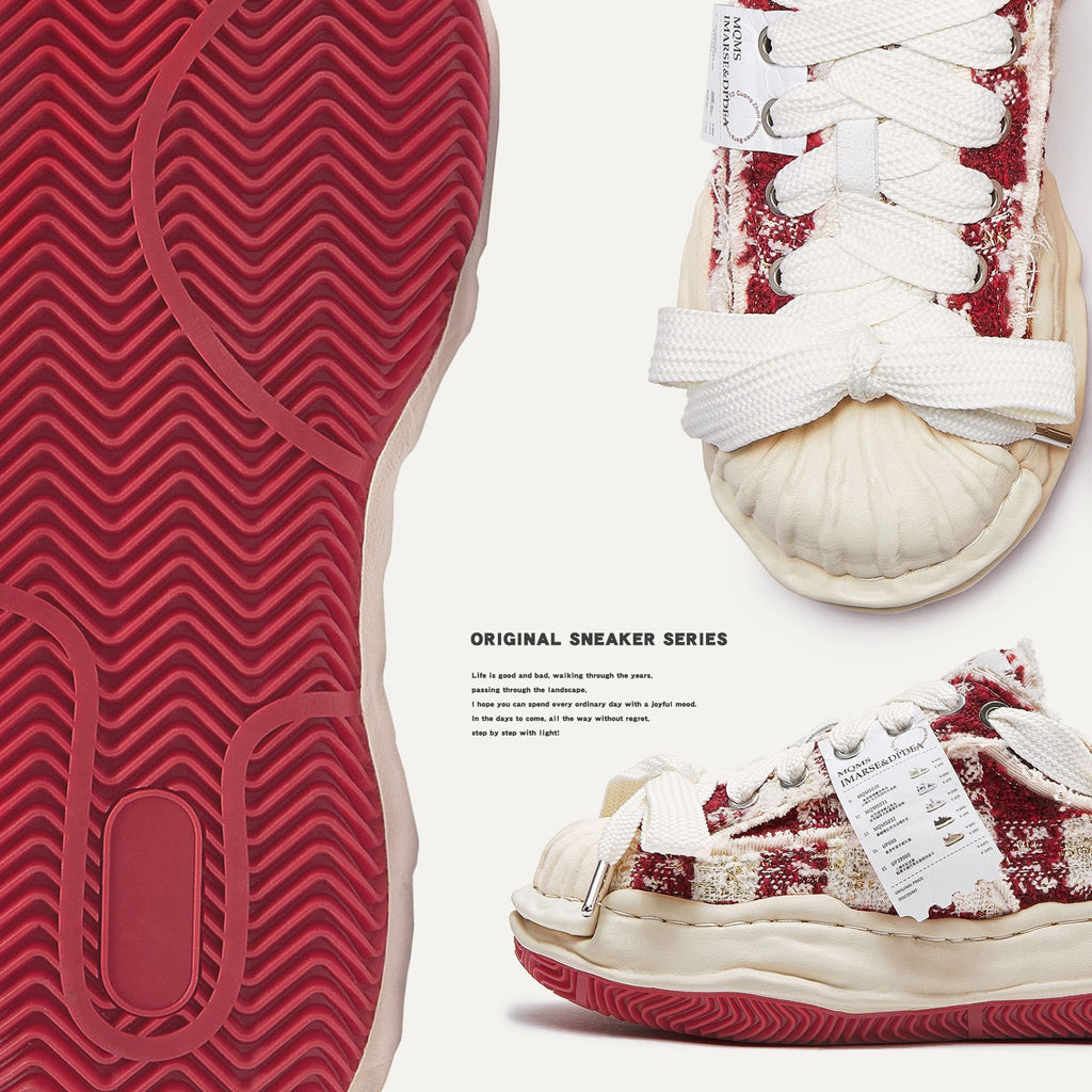 Shopping receipt deconstruction dissolving shoes Chanel style thick-soled height-increasing men's shoes trendy shoes men and women couple shoes