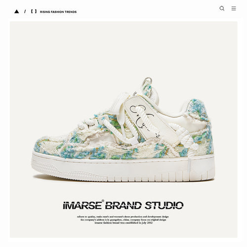 Destruction aesthetics series designer style small Chanel style bread shoes sneakers men's shoes unisex fashion shoes